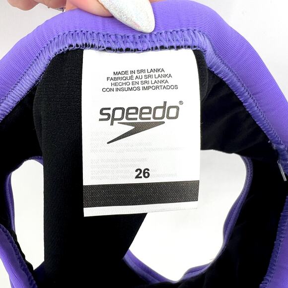 SPEEDO Men's Pride Graphic Solar Brief Swimsuit Size 26 Wicked Purple NWT - Picture 12 of 12
